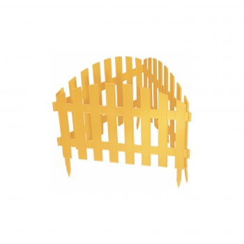 Забор декоративный "Винтаж", 28 х 300 см, желтый Россия